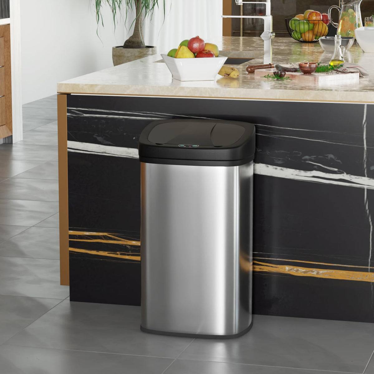 BestOffice 82L stainless steel body resists rust and wipes clean easily.