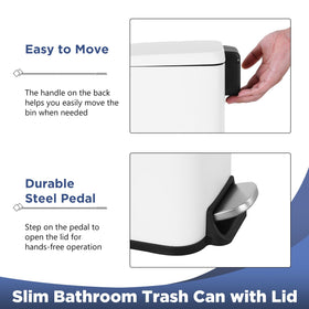 BestOffice compact trash bin suitable for office corners.