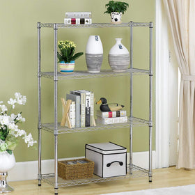 BestOffice garage shelving wire unit side view showing sturdy frame