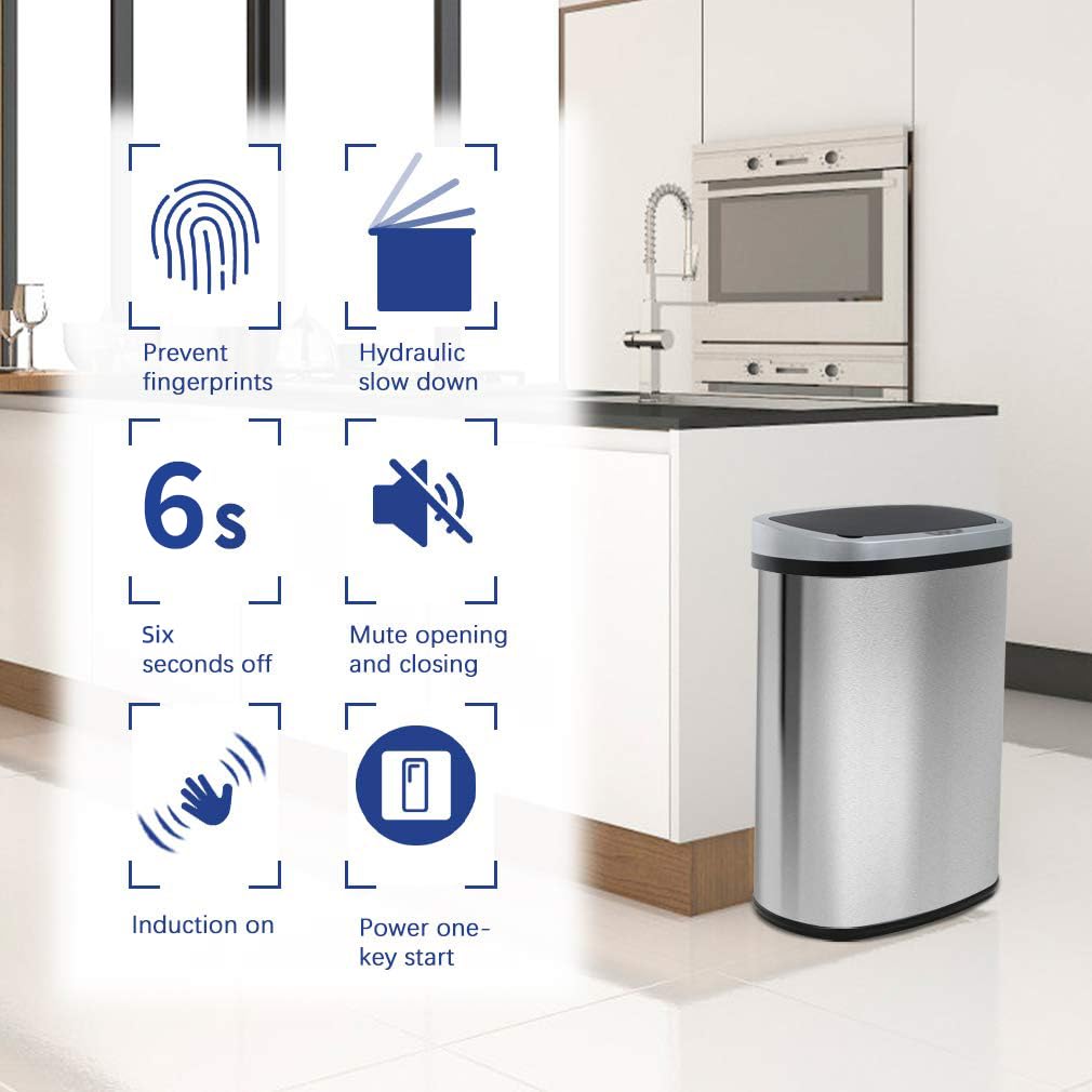 BestOffice fingerprint-resistant stainless steel finish keeps surface clean.