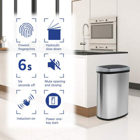 BestOffice fingerprint-resistant stainless steel finish keeps surface clean.