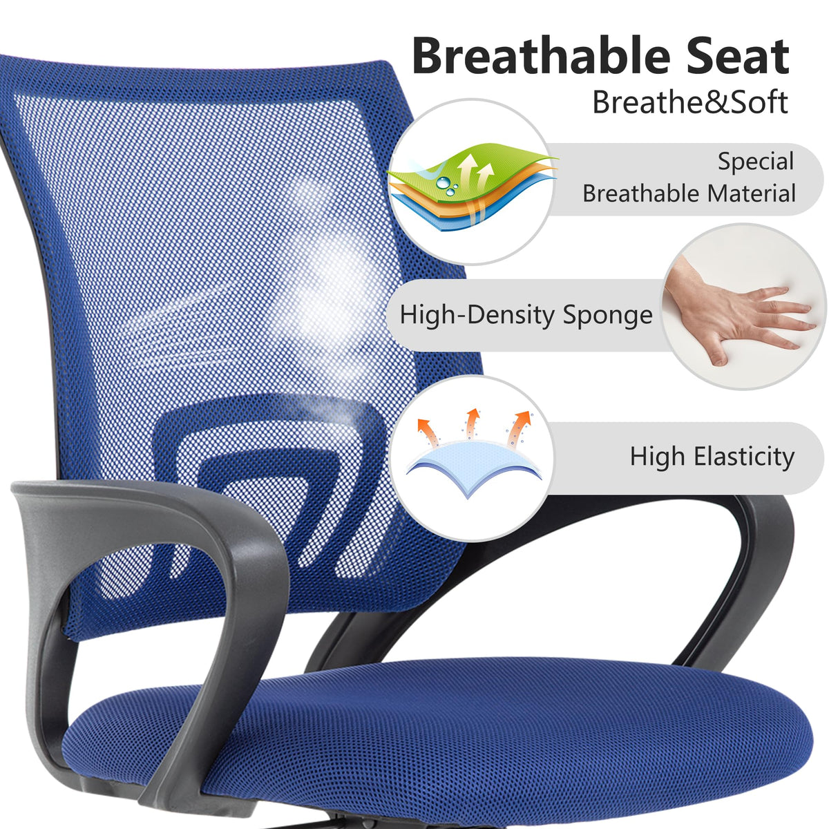 BestOffice tilt tension knob enables personalized recline for focus or rest.