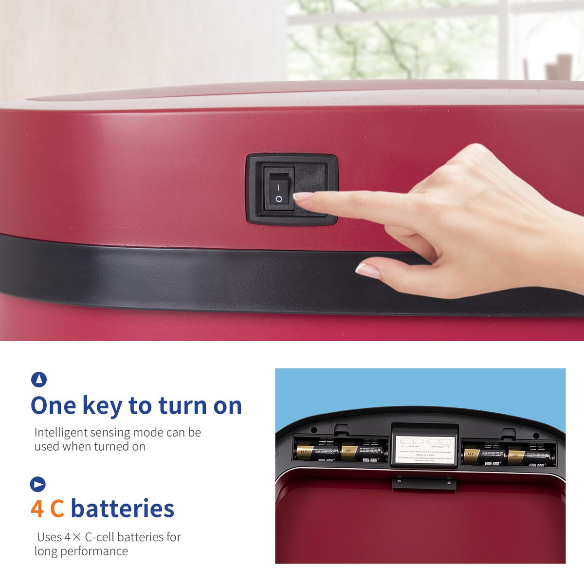BestOffice red modern design fits kitchen, bedroom, or office.