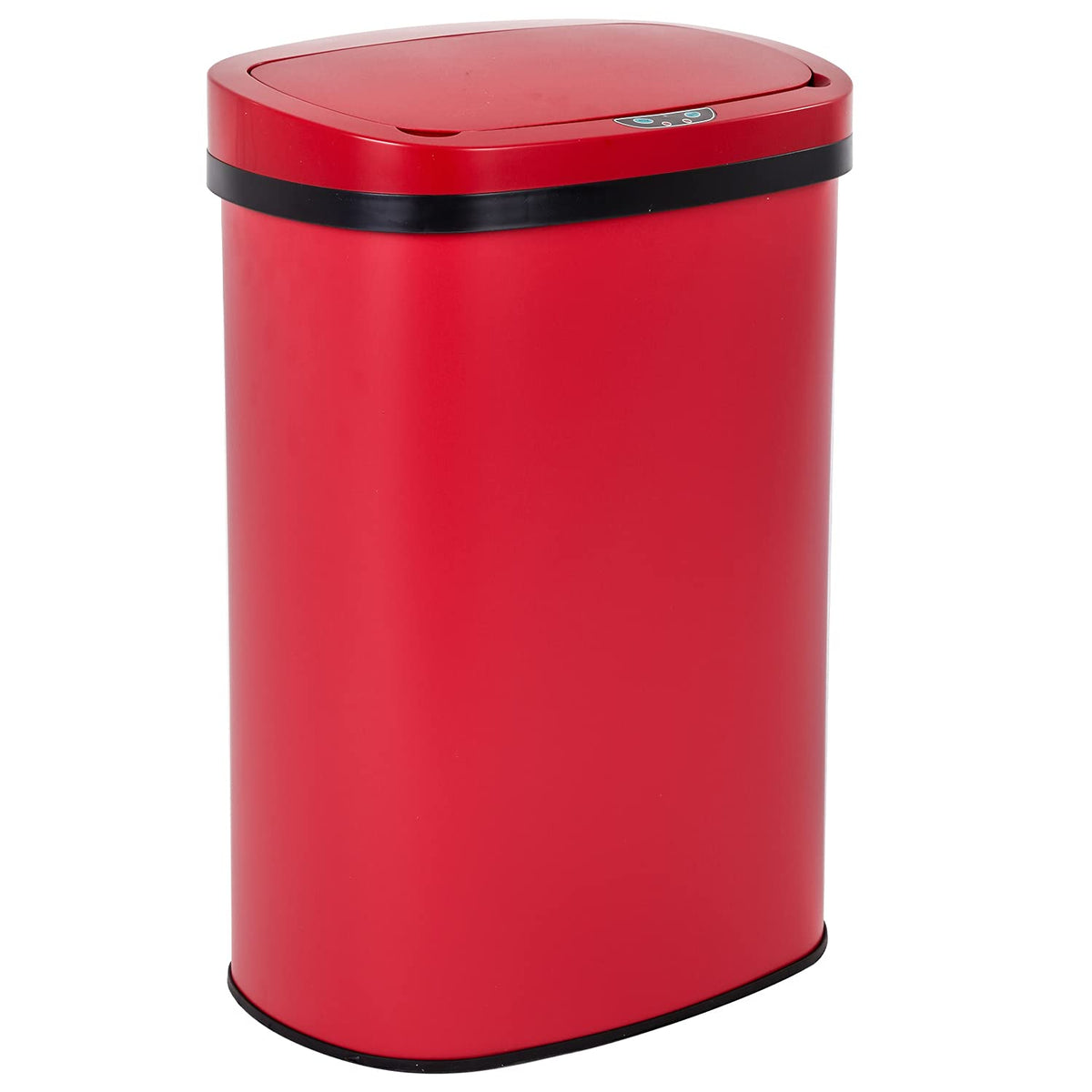 BestOffice red sensor trash can opens hands-free for a clean kitchen.