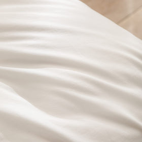 BESTOUCH off-white fabric drapes gracefully with a lightweight, breathable feel.