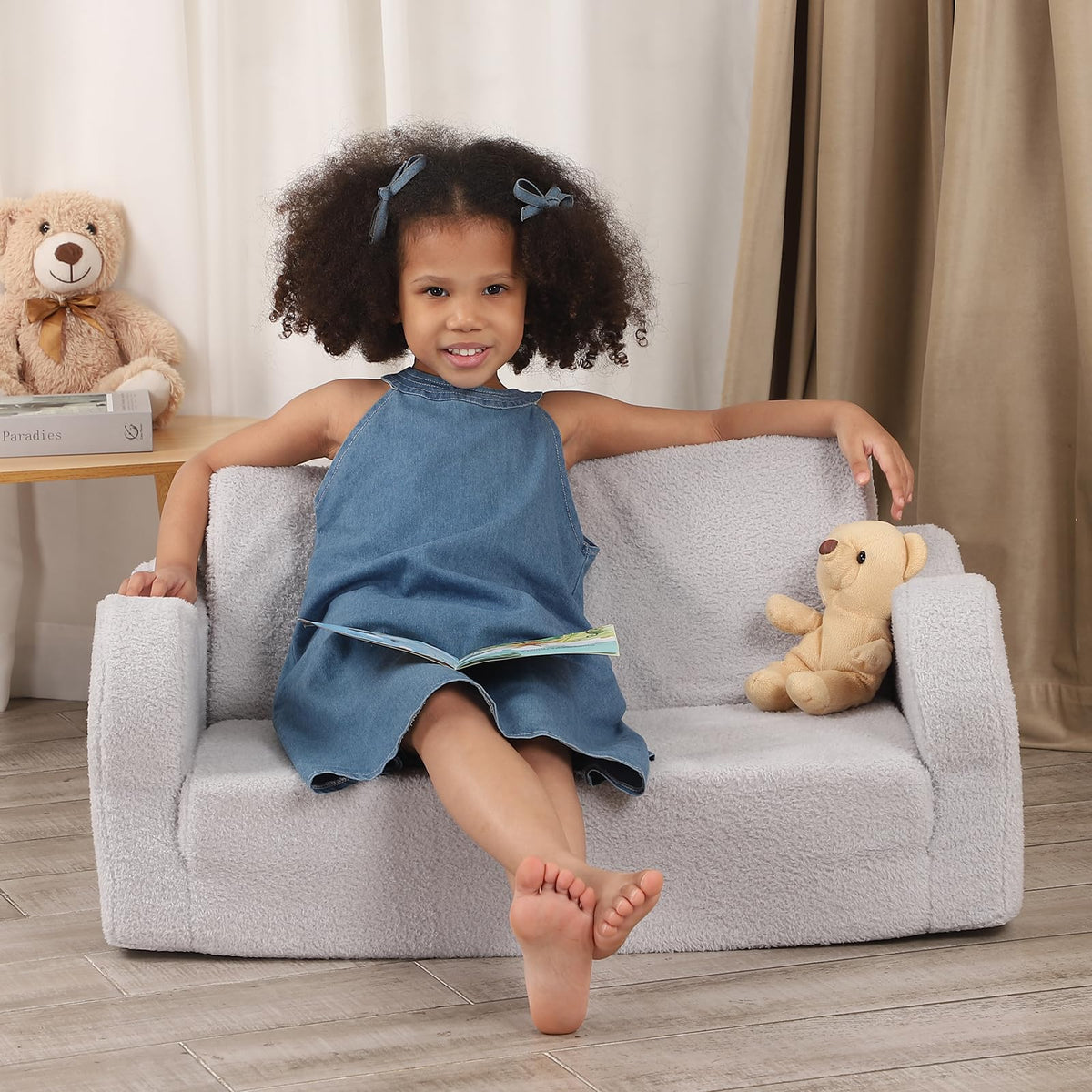 BestRoyal gift-ready toddler chair grey makes a thoughtful room addition