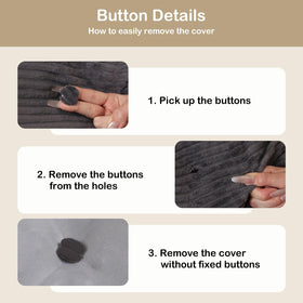 BestRoyal removable cover close-up shows easy zipper and washable protection