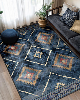 BESTSWEETIE area rug 5x7 soft-weave adds plush comfort to living rooms.