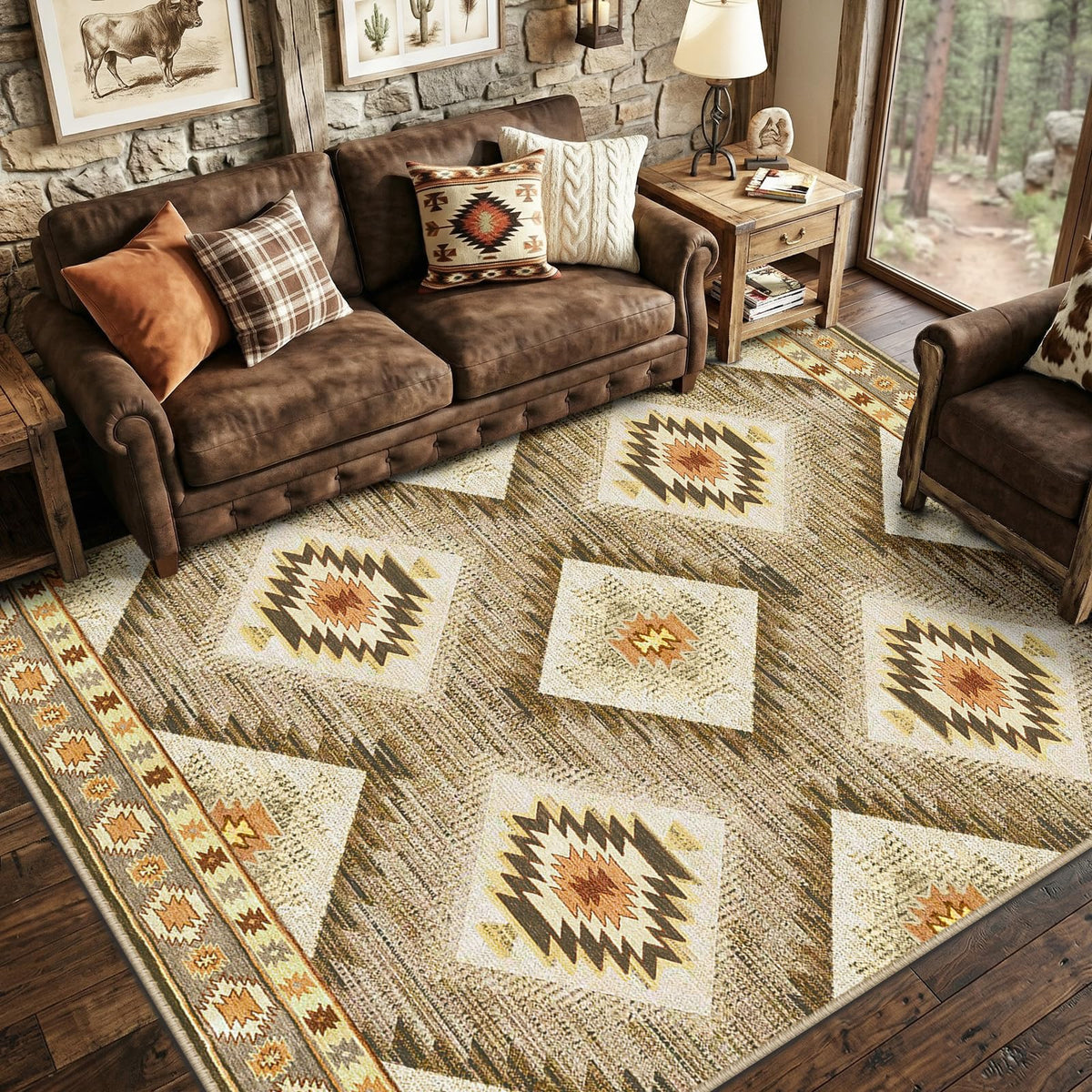 BESTSWEETIE rug 8x10 machine washable for easy care and quick freshening