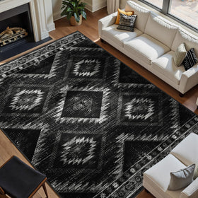 BESTSWEETIE rug with non slip TPR back for steady placement.