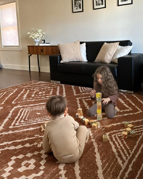 BESTSWEETIE 5x7 rug suitable for dining rooms and living spaces.