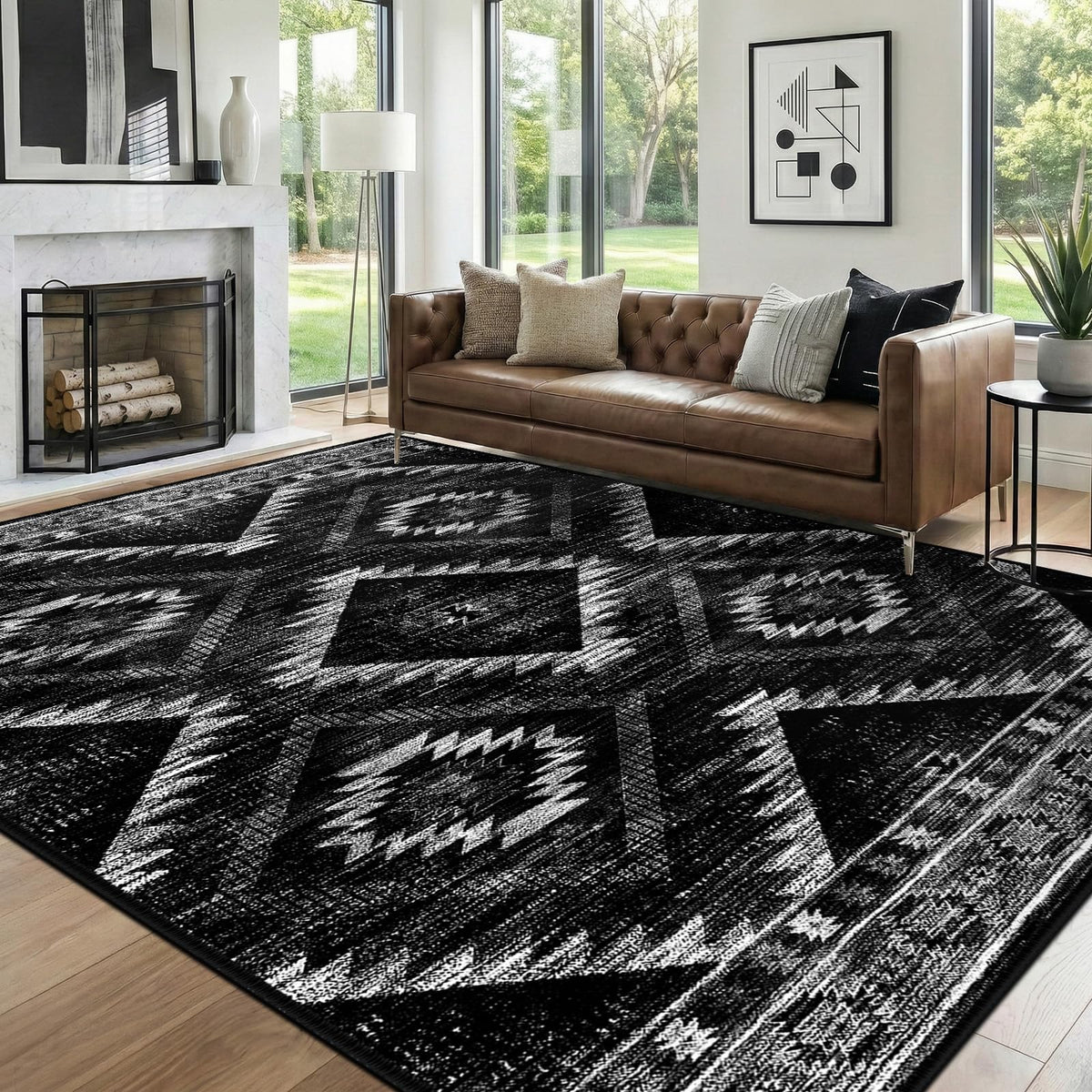 BESTSWEETIE rug featuring reinforced edge stitching for durability.
