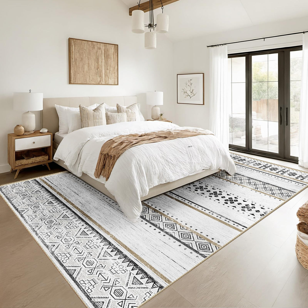 Bestsweetie 5x7 rug fits living rooms, bedrooms, and entryways