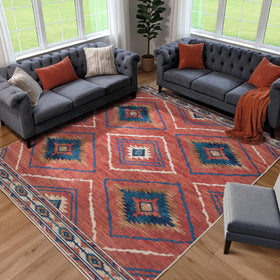 BESTSWEETIE low-pile rug designed for high-traffic areas