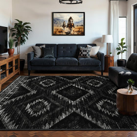 BESTSWEETIE low-pile rug surface stays comfortable under furniture and feet