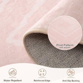 BESTSWEETIE machine-washable rug for easy cleanup after spills