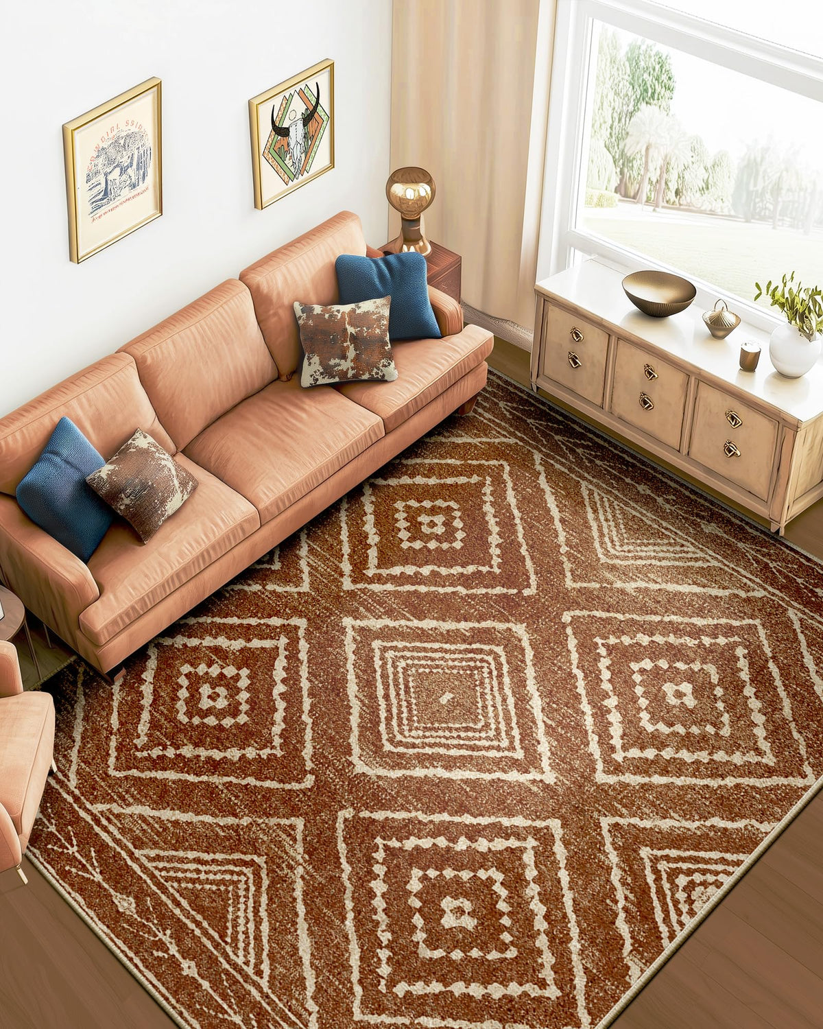 BESTSWEETIE pet-friendly rug suited for homes with furry friends