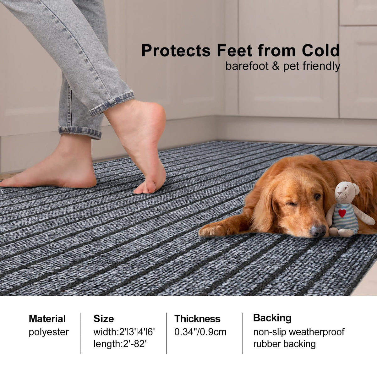 BestVue entryway or hallway rug adds practical, welcoming style.