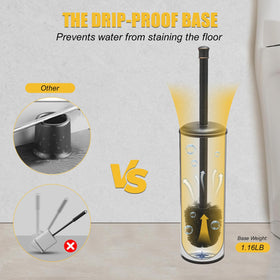 BESy durable black bristles scrub away grime without shedding