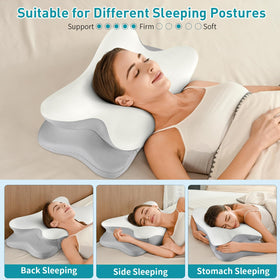 Besyodo bed-ready pillow creates a calming sleep environment.