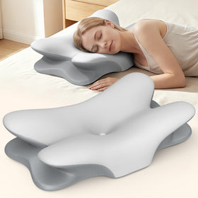 Besyodo cervical neck pillow contour supports side sleepers for neutral spine