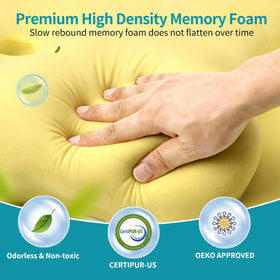 Besyodo memory foam core provides supportive, breathable contour.
