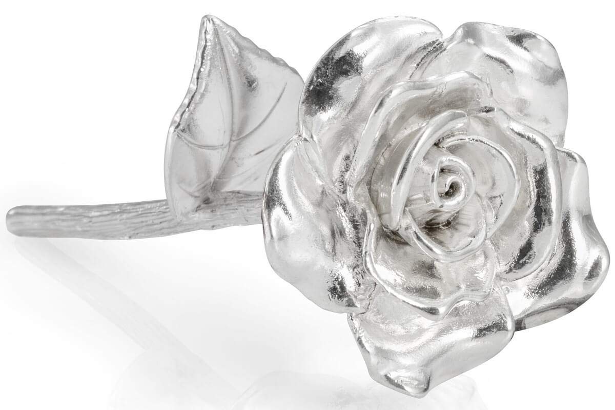 BESZONE solid pure tin rose emphasizes durability and lasting keepsake.