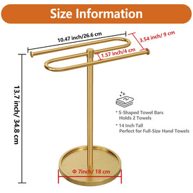 Bethom easy-assembly towel stand requires no tools for quick setup