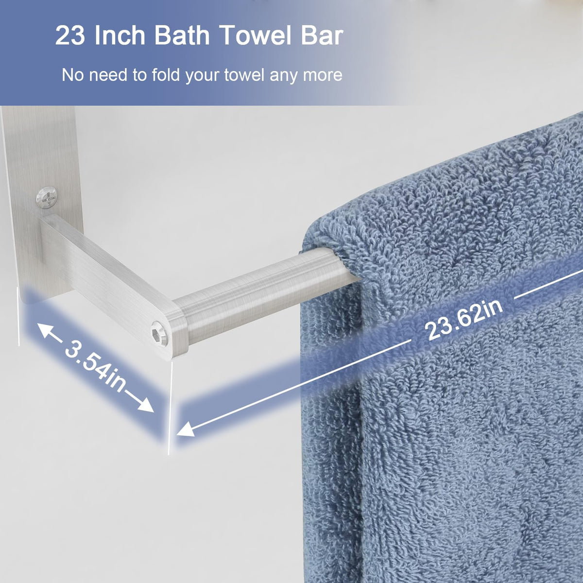 Bethom two-tier shelf spacing 7.28 inches for towels and robes