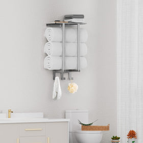 Bethom brushed nickel finish highlights durable metal construction.
