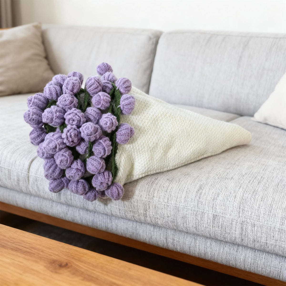 Betoom rose blanket offers luxurious softness for lounging.