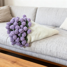 Betoom rose blanket offers luxurious softness for lounging.