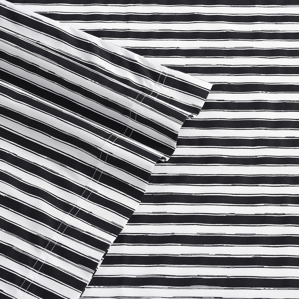 Betsey Johnson cotton percale set highlights 200 thread count for cool, lightweight bedtime feel.