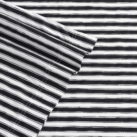 Betsey Johnson cotton percale set highlights 200 thread count for cool, lightweight bedtime feel.