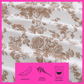 Betsey Johnson queen bed sheets deep-pocket fitted design stays in place on taller mattresses.