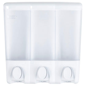 Better Living Clear Choice corner-mount setup saves shower space.