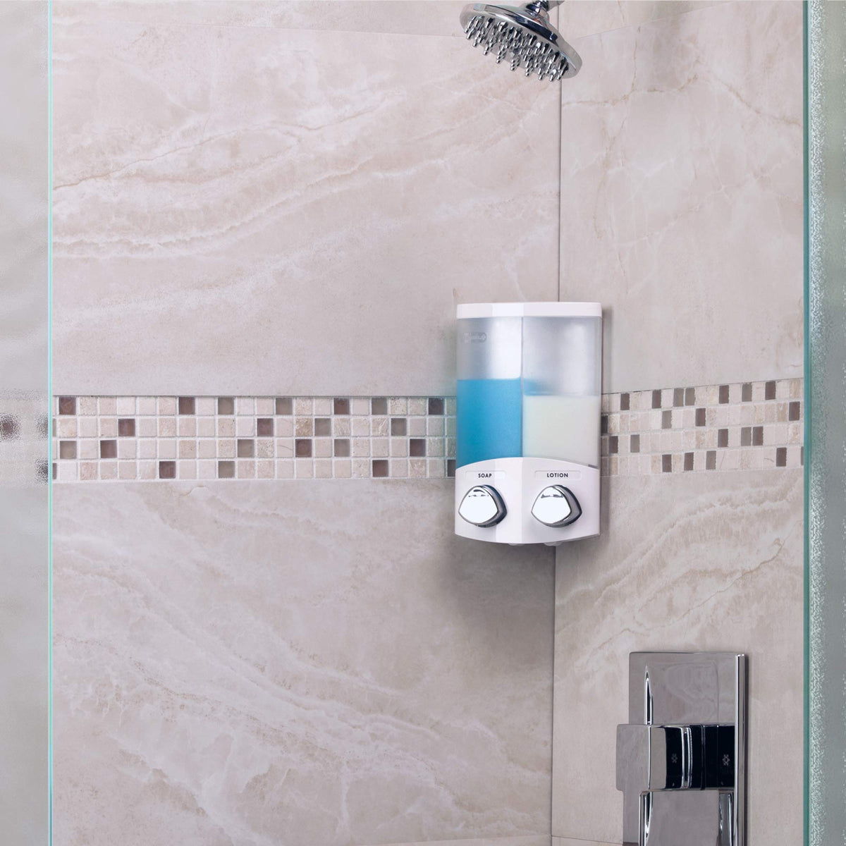 Better Living Euro Series duo with hidden hooks for razors.