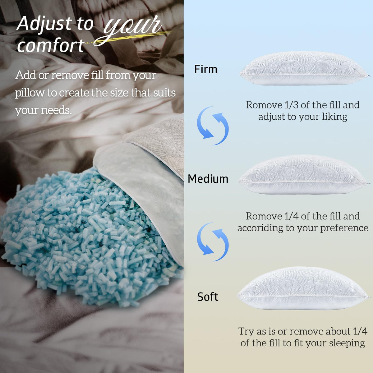 BETU dorm room setup shows compact, versatile cooling pillow in a study space