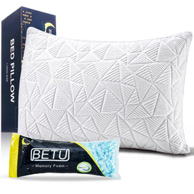 BETU cooling pillow queen size front view highlights the cooling surface for hot sleepers