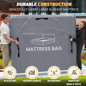 BETU extra thick mattress bag with zipper for easy loading and unloading