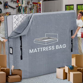 BETU mattress bag with eight handles supports easy lifting during moves