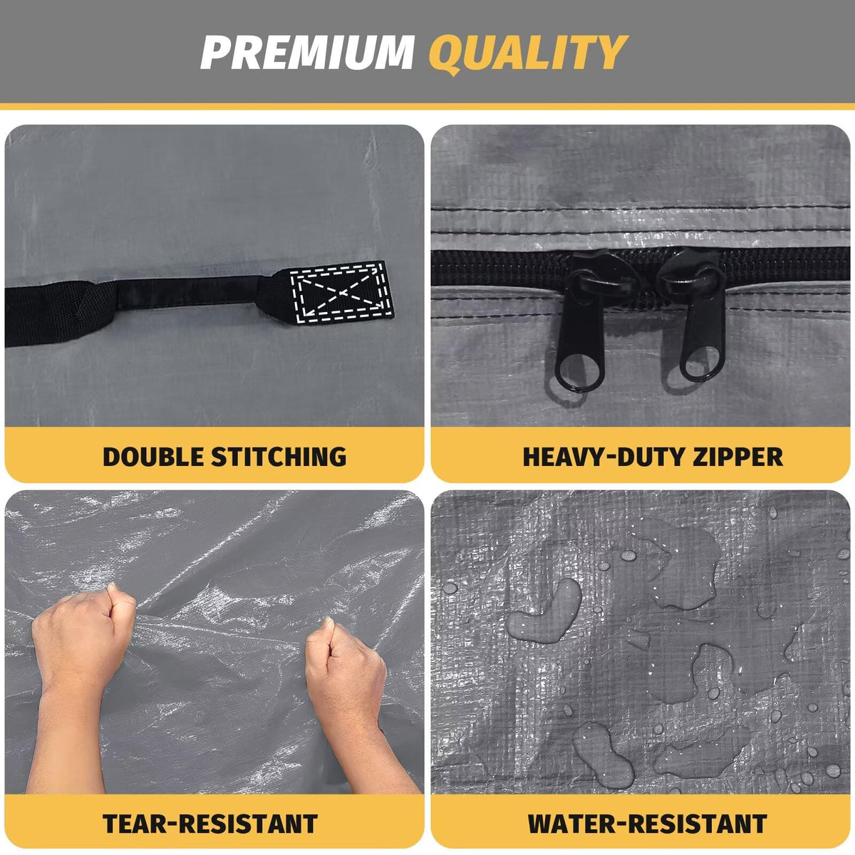 BETU bag features ID slots on both sides for quick size checks.
