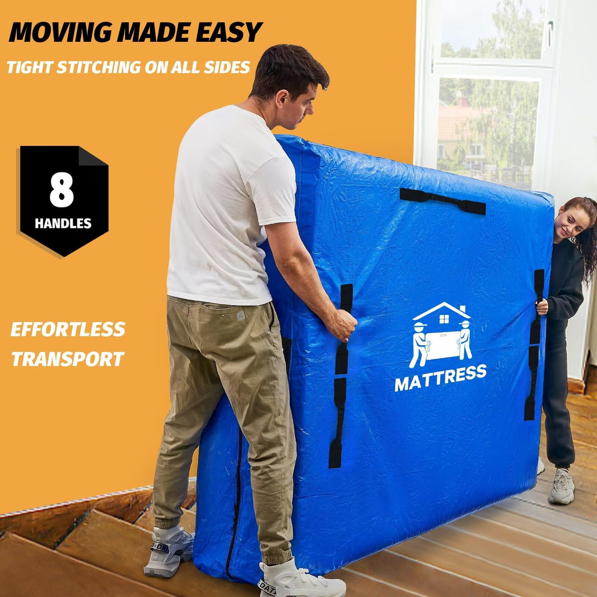 BETU two-zipper design simplifies mattress insertion and removal.