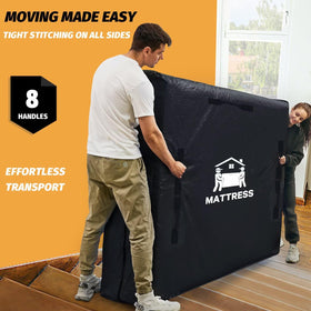 BETU bags with two zippers simplify sliding the mattress in and out.