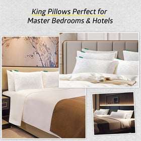 BETU removable, machine-washable cover keeps pillows fresh.