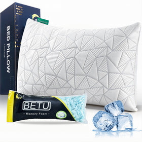 BETU Standard Pillow top view shows cooling design for a refreshing sleep
