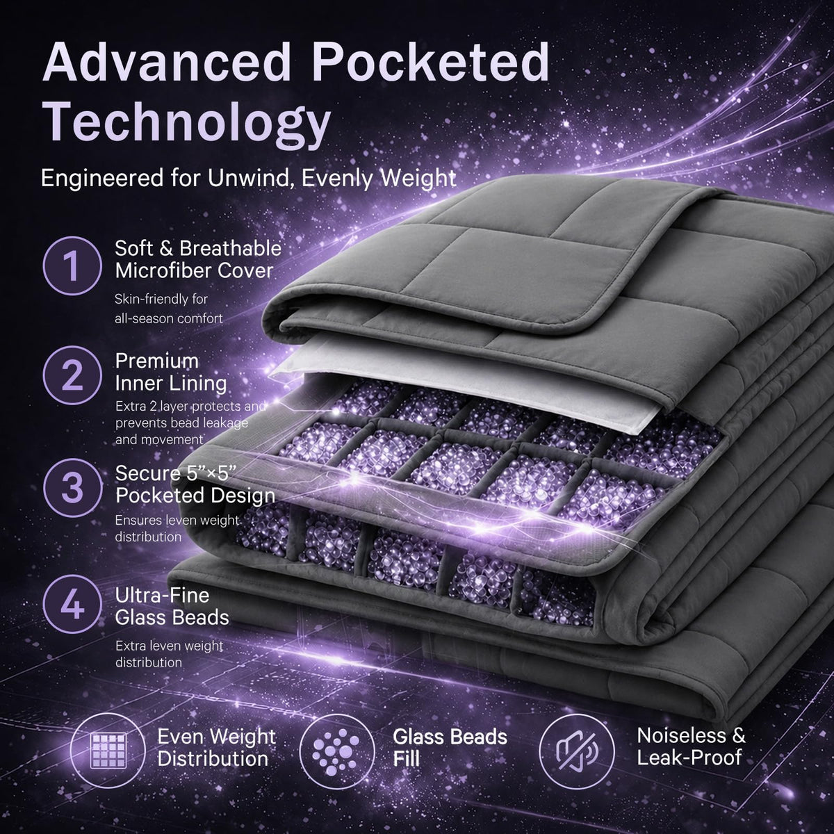 BETU microfiber gray texture feels soft and breathable.