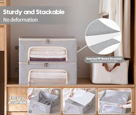 Beveetio breathable storage bag with mesh window for visibility and airflow.
