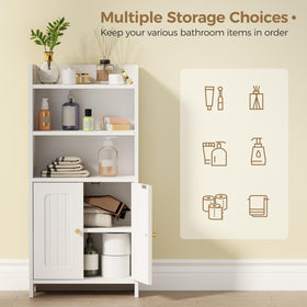 BEWISHOME doors closed, keeping moisture-sensitive items neatly hidden.