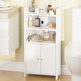 BEWISHOME bathroom storage cabinet, front view, compact design for small spaces.